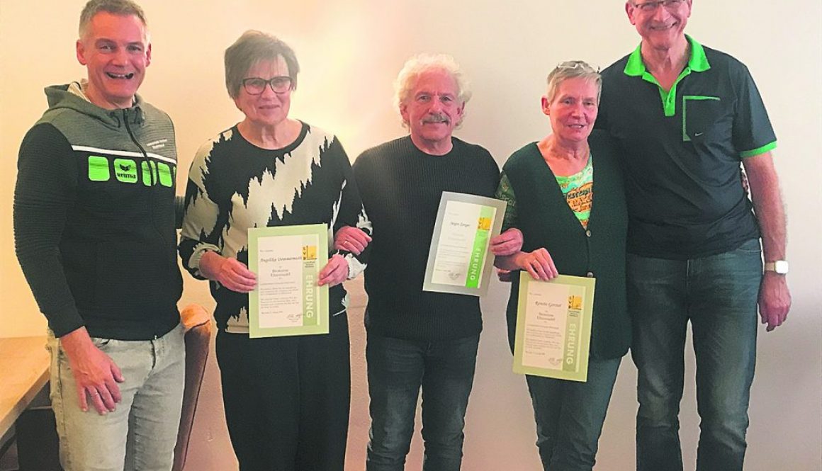 Von links: Klaus Föhrenbacher, Angelika Dommermuth, Jürgen Zanger, Renate Gerstel und Michael Spandau